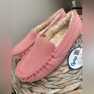 OPI Blush Pink Faux Fur Moccasins